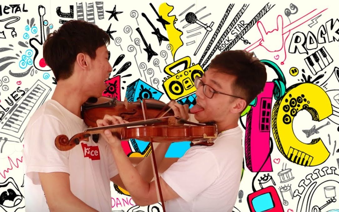 twosetviolin双琴侠100种方式拉同一乐句