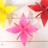 折纸教程：漂亮的四角花就这么折，超级简单