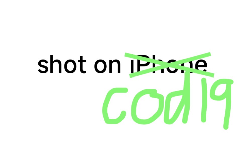 【cod】shot on iphone