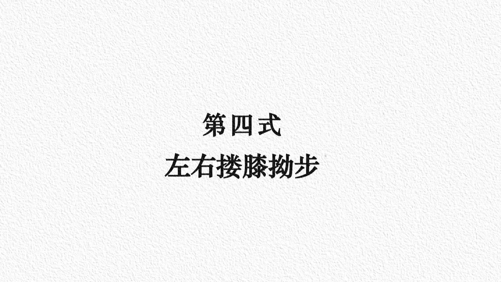 跟世界冠军柴云龙老师学太极24式太极拳分解版第四式左右搂膝拗步