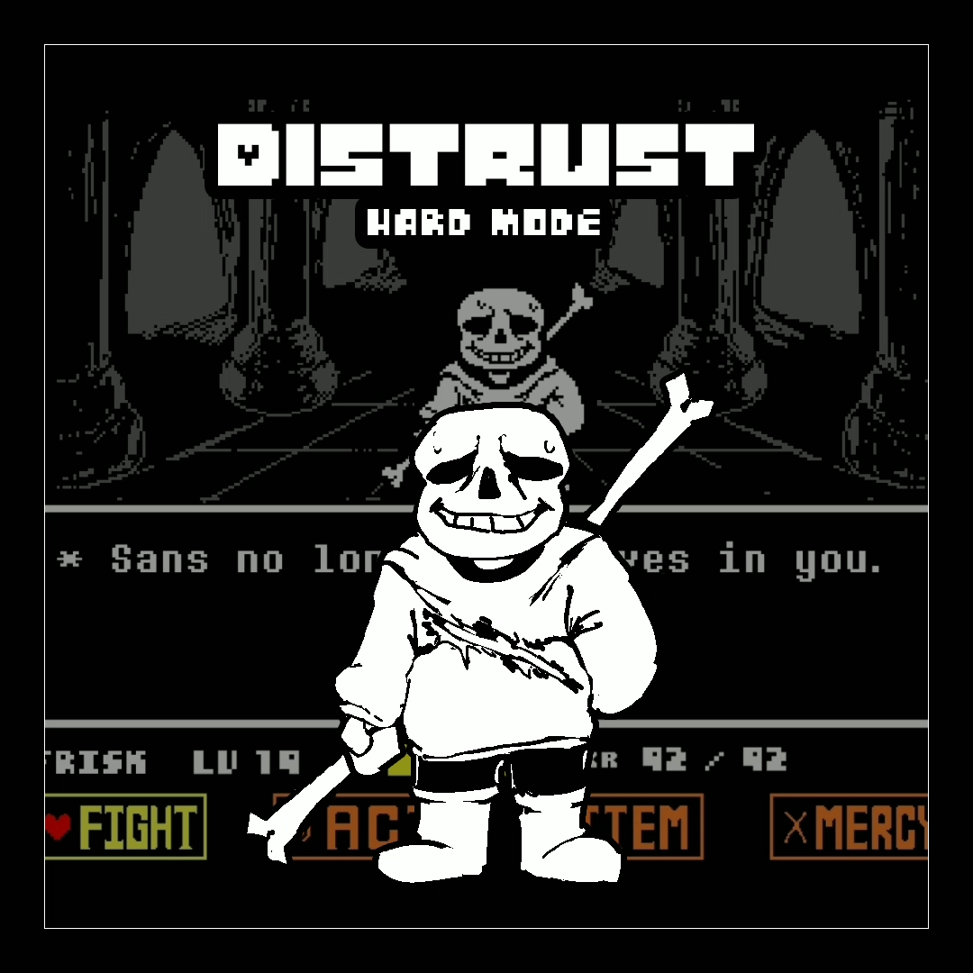 Hard Mode Sans】战斗第一、二阶段FDY重制版通过! ! !