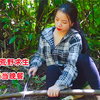 越南美女幼师野外求生，烤了6根香肠当晚餐，天黑后就在野外过夜