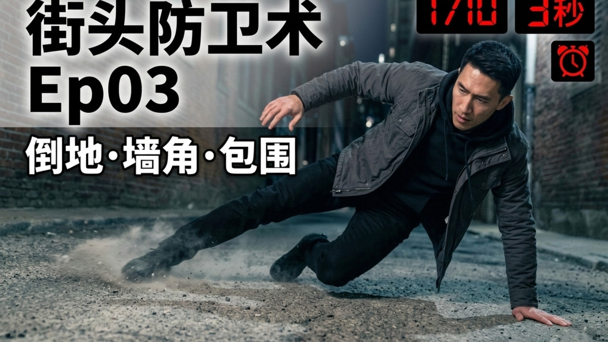 三种你最不想遇到的情况（倒地/被堵/被围）街头防卫术第三集