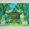 不透明水彩《神社小庙