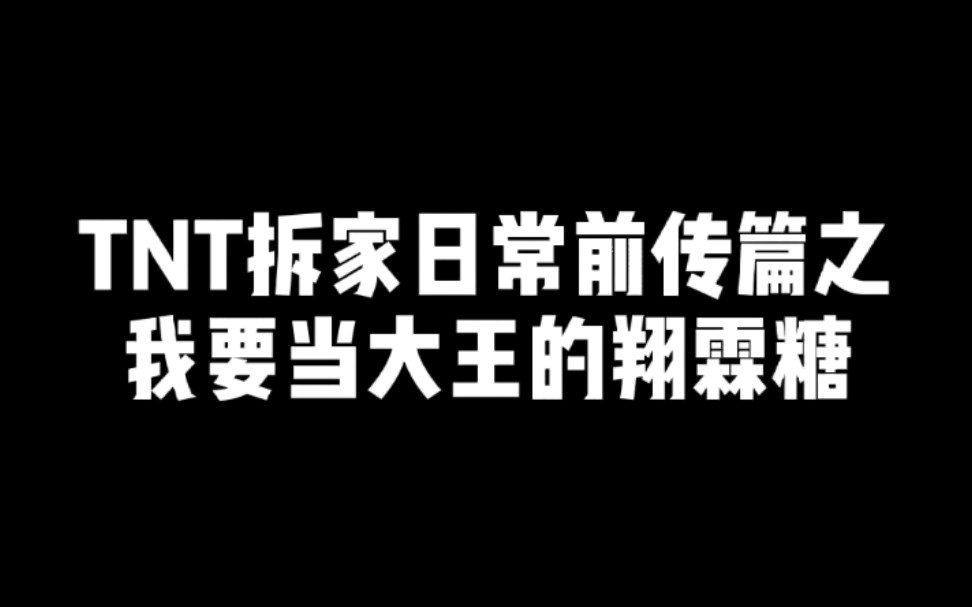 翔霖tnt拆家日常前传篇之我要当大王的翔霖糖