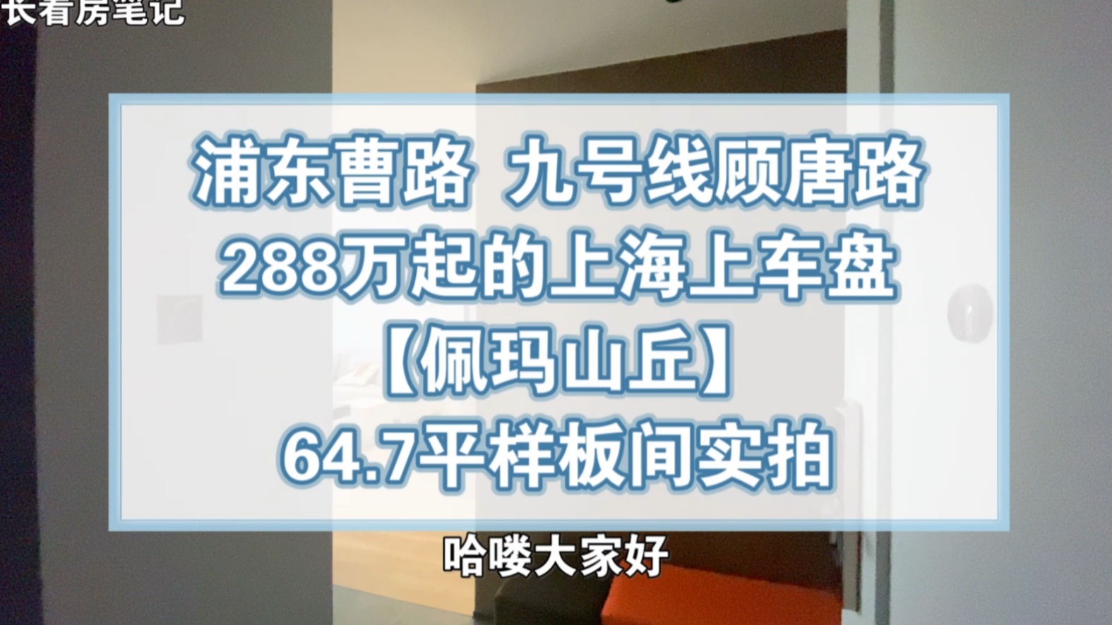 【学长看房笔记】佩玛山丘64.7平两房户型样板间实拍哔哩哔哩bilibili