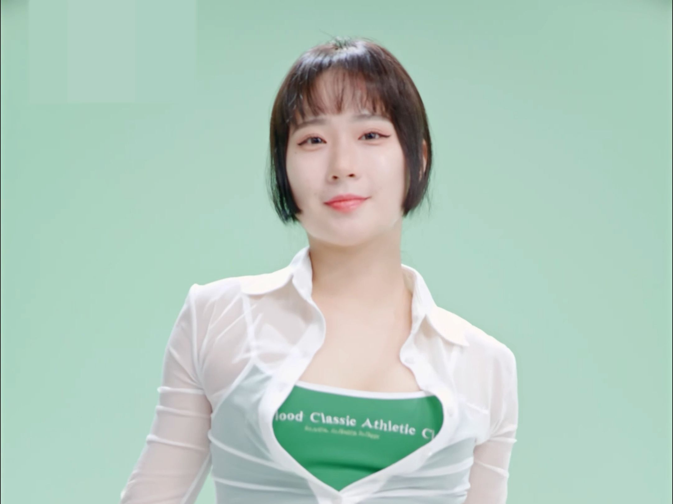 郑 仁 Super Shy 白绿