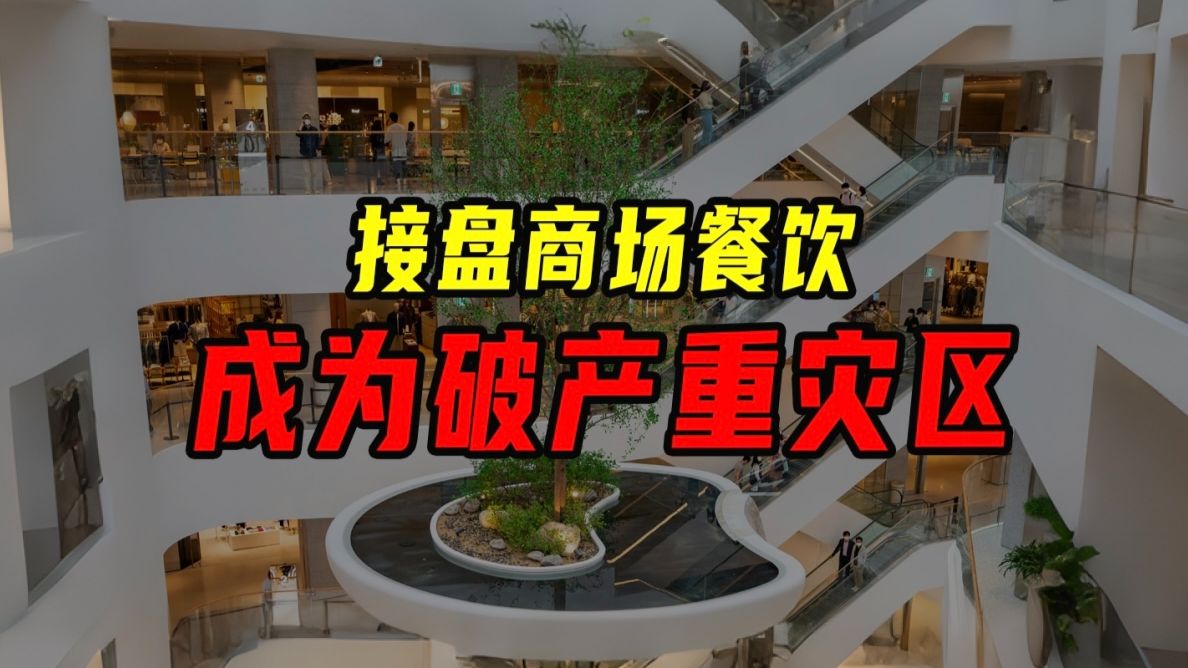 接盘商场餐饮，成为破产重灾区【沈帅波】