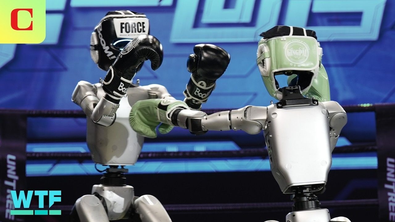 【CNET】现实版铁甲钢拳！宇树G1机器人格斗大赛全场集锦 | 机翻中文