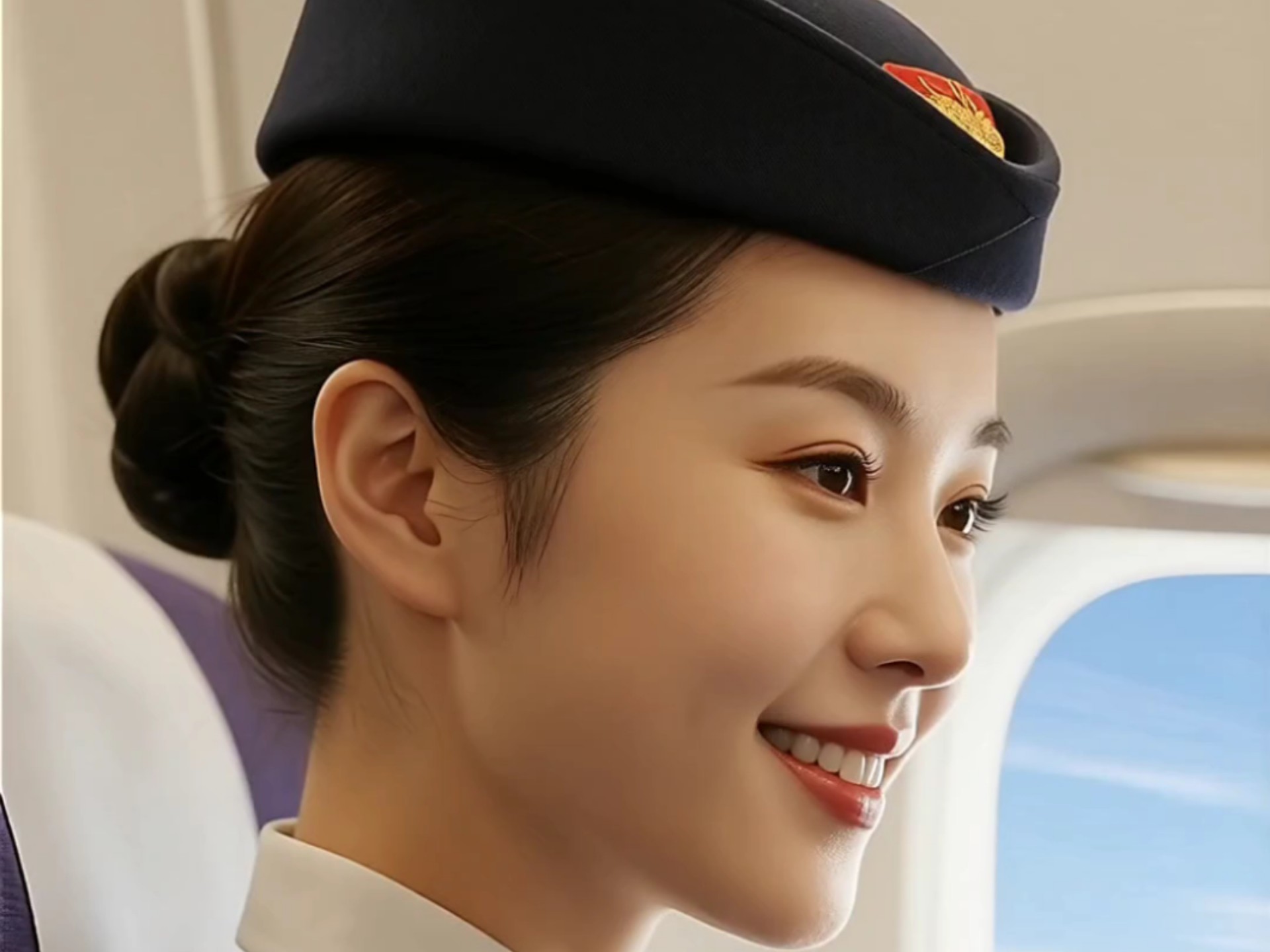 AI美丽空姐接吻(第七弹) 大家最喜欢的美女空姐回来啦～