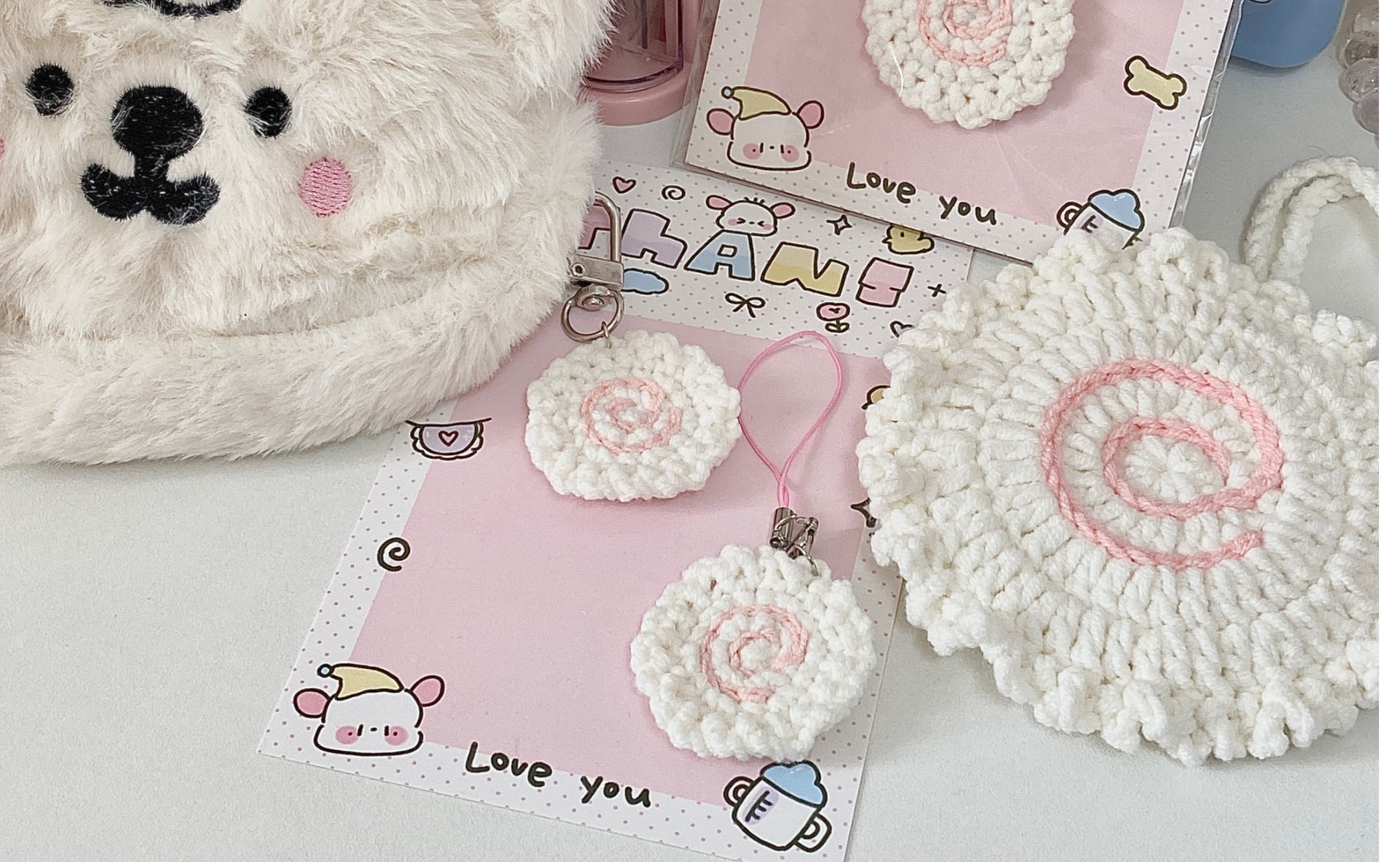 鱼板耳机包收纳零钱包编织教程新手教程