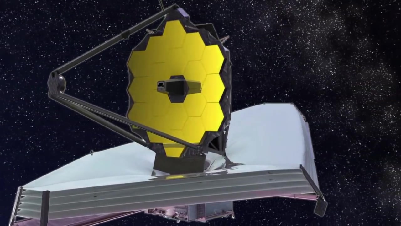 james webb space telescope_ deployment animation_哔哩哔哩゜