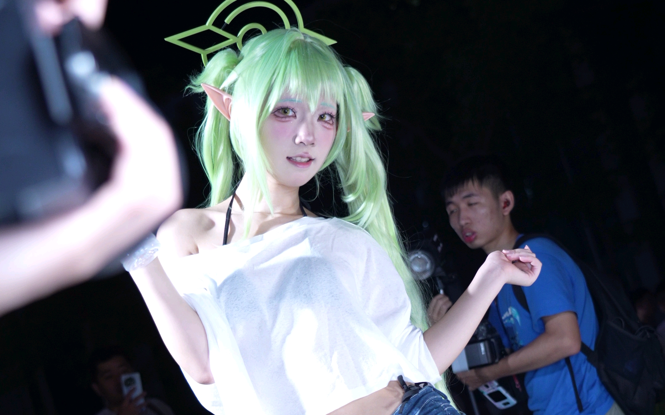 [Twin Ponytail Orangewatch cos] - Azure Blue Files Railway Twins, really nice and young.