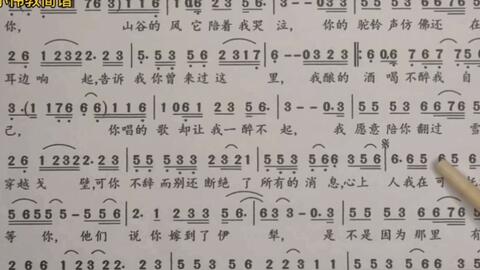 可可托海的牧羊人曲谱教唱单簧管_可可托海的牧羊人曲谱(3)