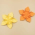 【折纸-教程】折一枚樱花，还挺有立体感的