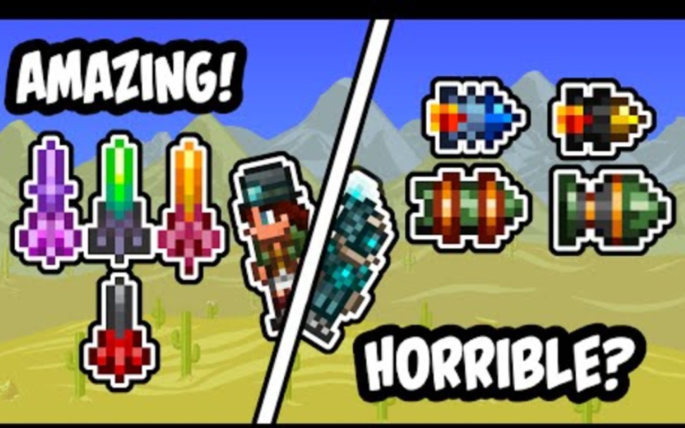 Terraria Bullet Guide! Best and Worst Darts and Rockets in Terraria 1.4