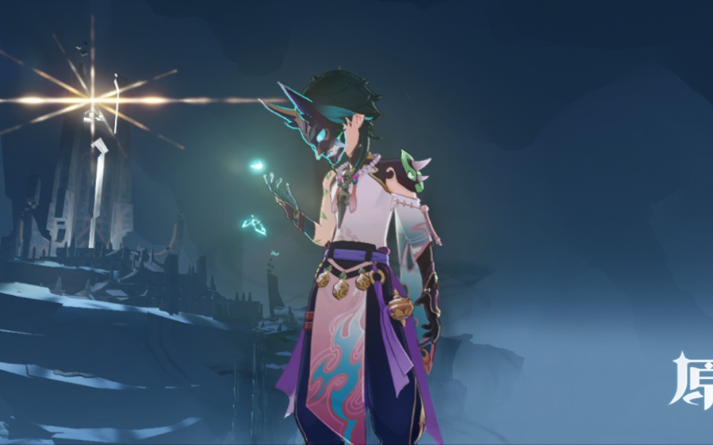 原神整活#当我尝试把影狼丸"踢"下浮罗岛