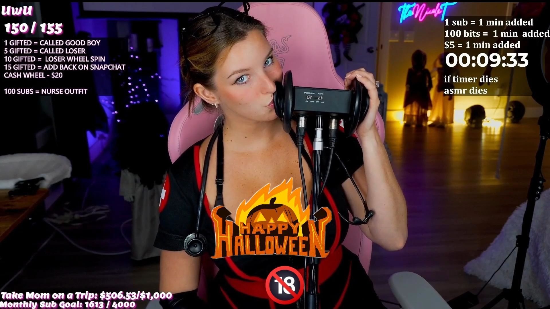 TheNicoleT 助眠 10月31日 🎃 万圣节快乐 🎃