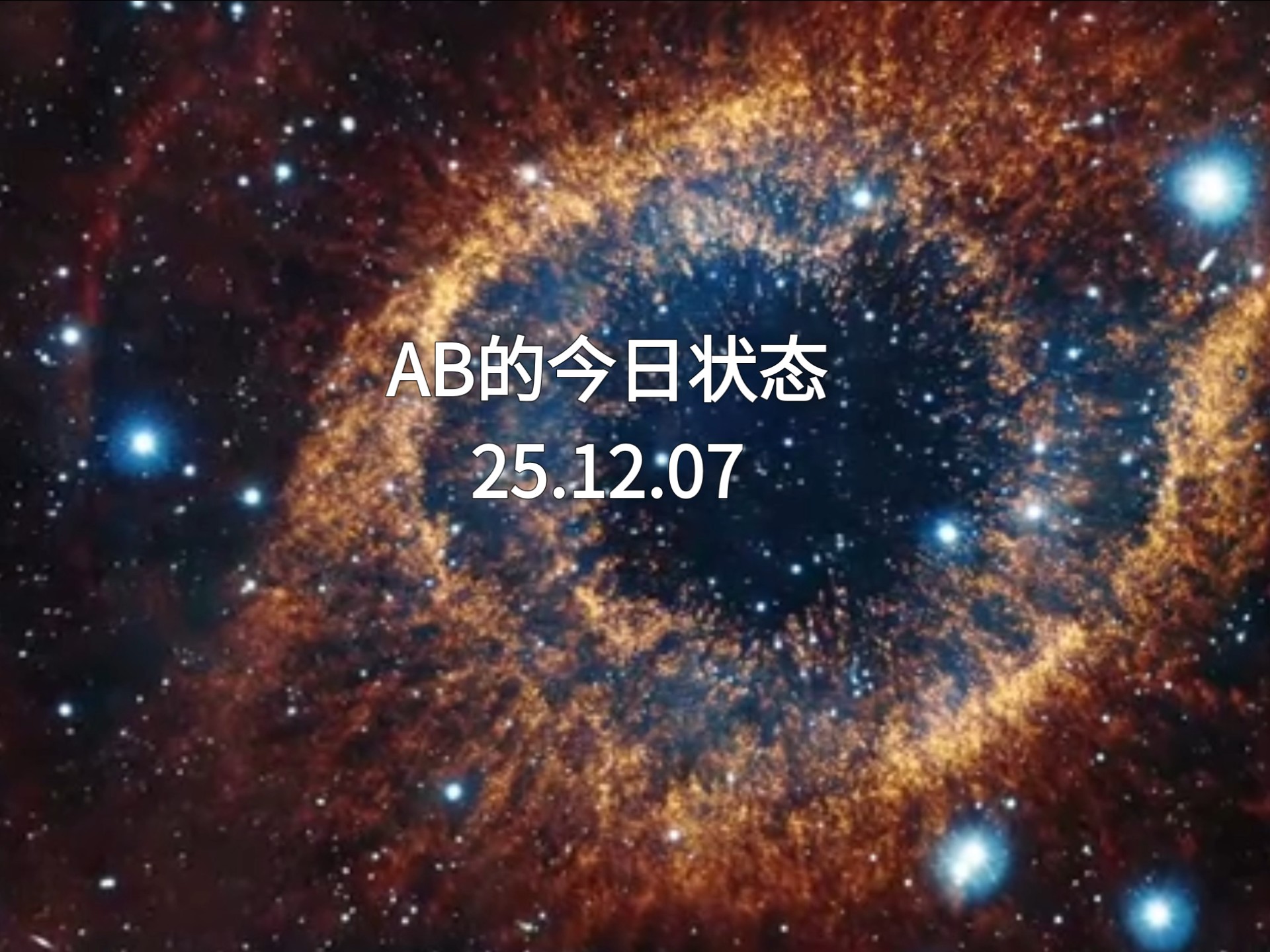 吃瓜｜肖申克测玄幻故事，Ab的今日状态（25.12.07）
