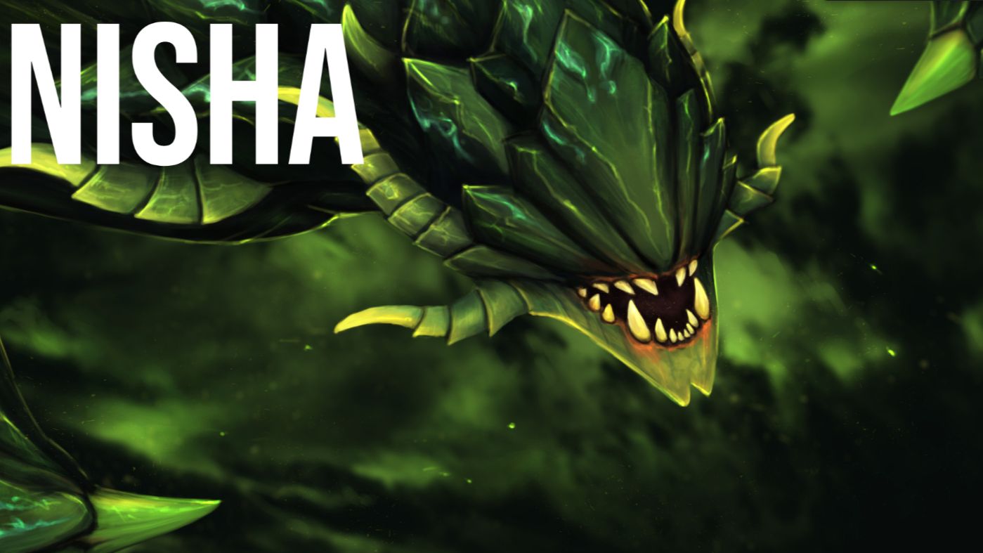 【欧服】Nisha 2号位 冥界亚龙 第一视角 - DOTA2