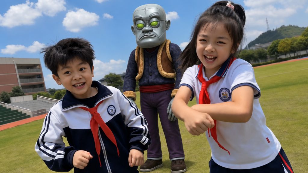 ⚡机器光头强整治烂梗小学生⚡