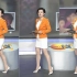 央视法制频道美女主持人路晨套裙高跟主持节目