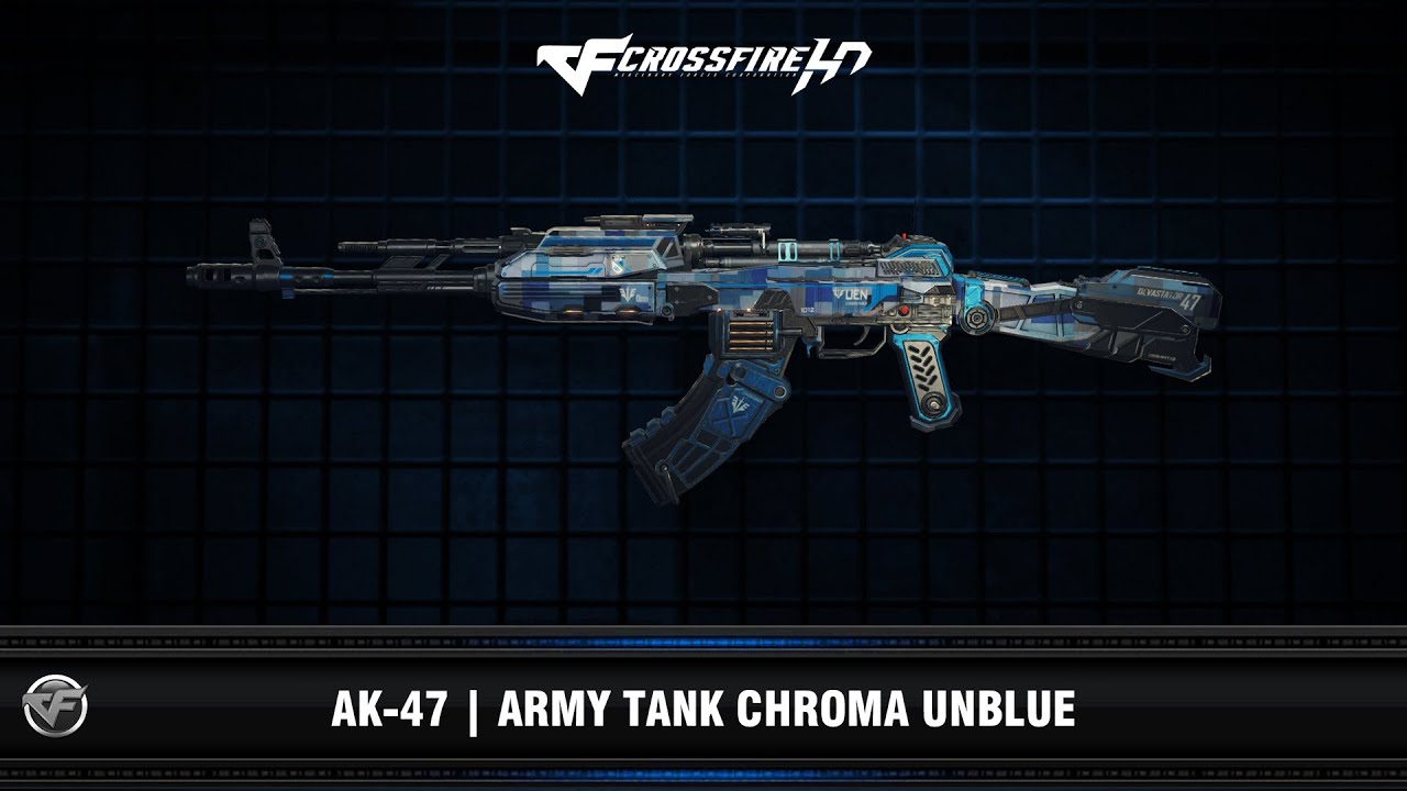 CFHD皮肤展示：AK-47 陆地之王 雪域雄狮 Army Tank ChromaUnblue