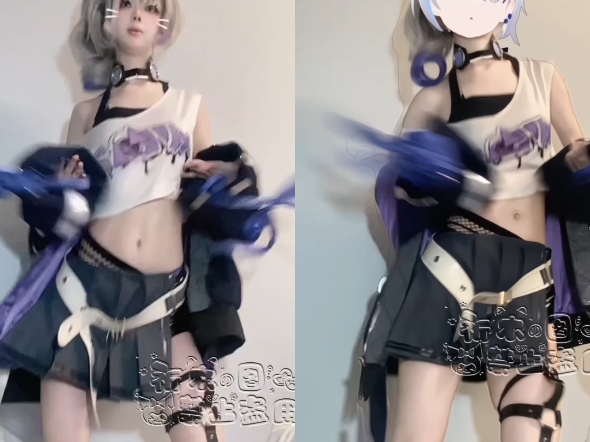 喜欢露脸还是不露脸的（今天状态不好，妆没画好，轻点喷）#银狼cos #ooc致歉