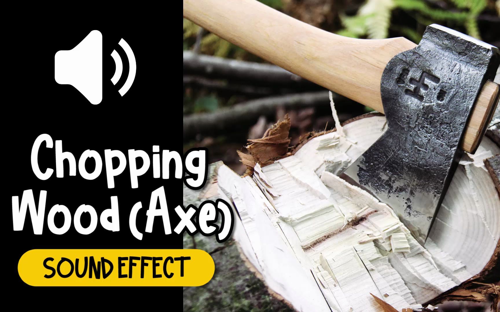 伐木 斧头 树木 木材 音效 (HQ)