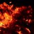 a635 超酷震撼大气木炭火炉烧红火焰燃烧火星四溅动态视频素材