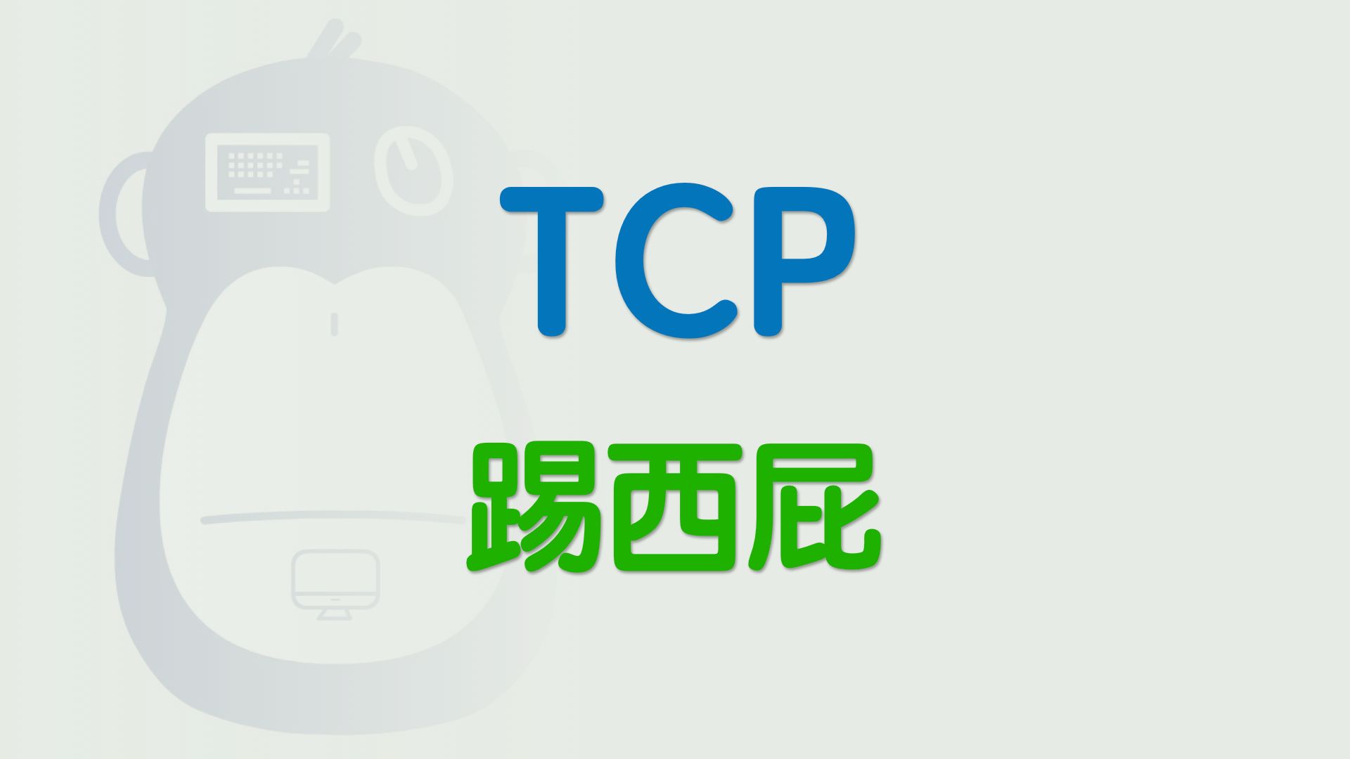你管这破玩意叫TCP？