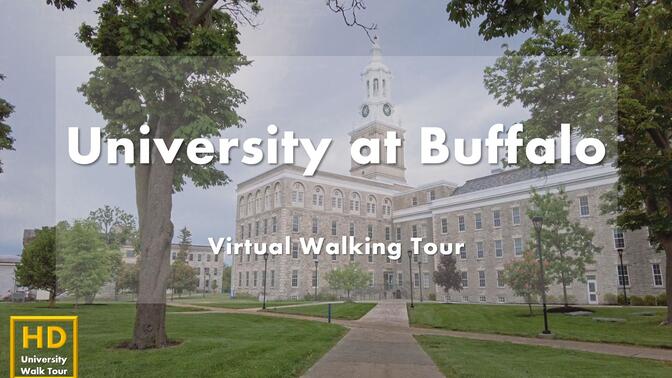 纽约州立大学布法罗分校（南校区）- 校园漫步 - University at Buffalo Virtual Walking Tour｜USA