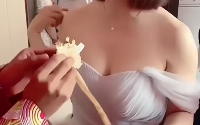 Stealing the bride's prize.
