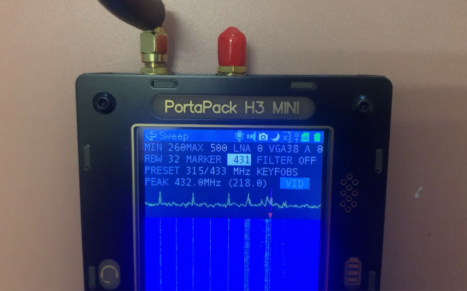 PortaPack H3mini 无线电探测