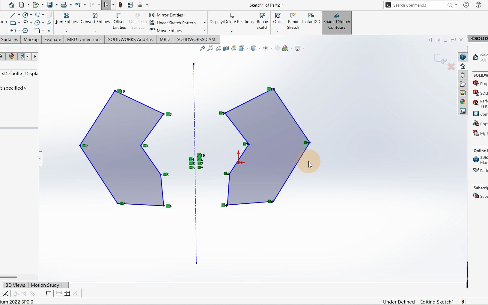 Solidworks 镜像