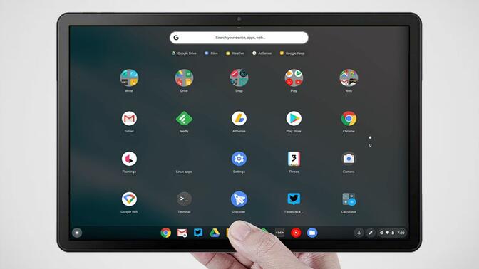 谷歌ChromeOS系统试玩体验！联想ChromeBook Duet平板电脑！