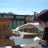 Suna Painting the table outside[nature sounds]