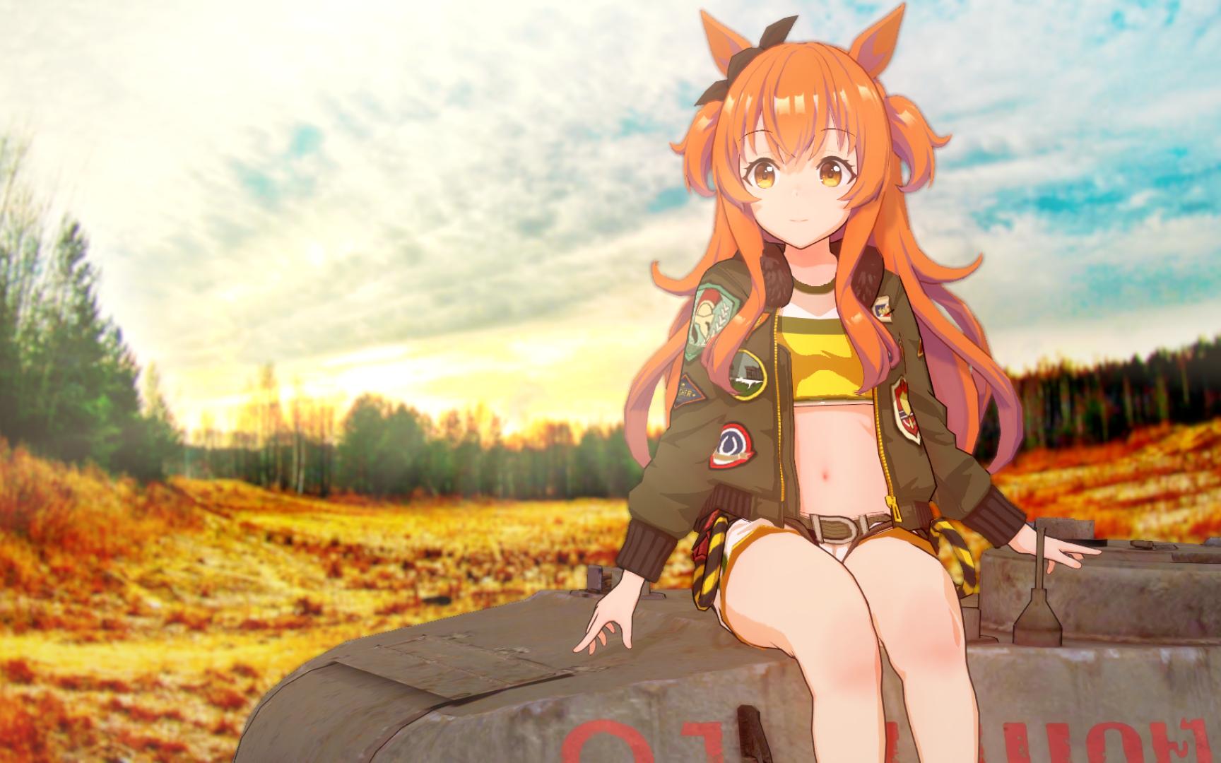 Is a Japanese loli in an American flight suit singing Katyusha in a Soviet tank missing something?