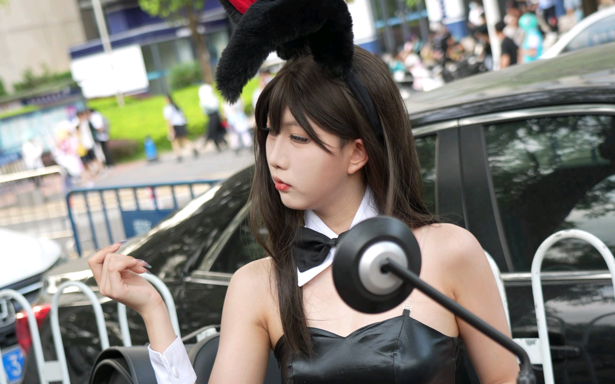 [Biker Bunny cos] - The corners of the mouth are harder to press than AK (previous cos Shin Tsuru's cn bar), available to look back at.