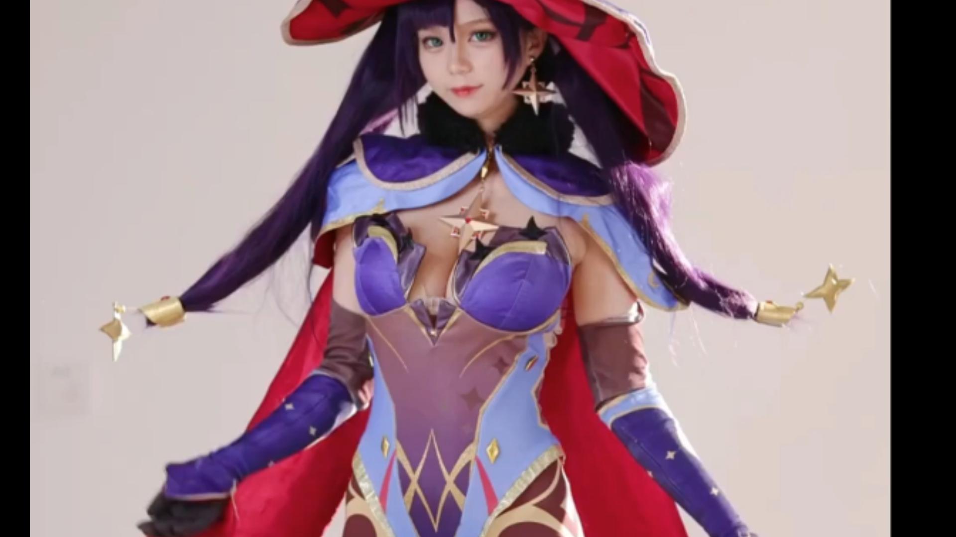 [QCos]Genshin Impact Astrologist Mona Megistus Cosplay 原神莫娜Cosplay
