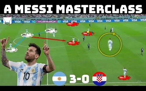 【世界杯半决赛】阿根廷vs克罗地亚技战术分析 梅西天神下凡Tactical Analysis _ Argentina 3-0 Croatia _
