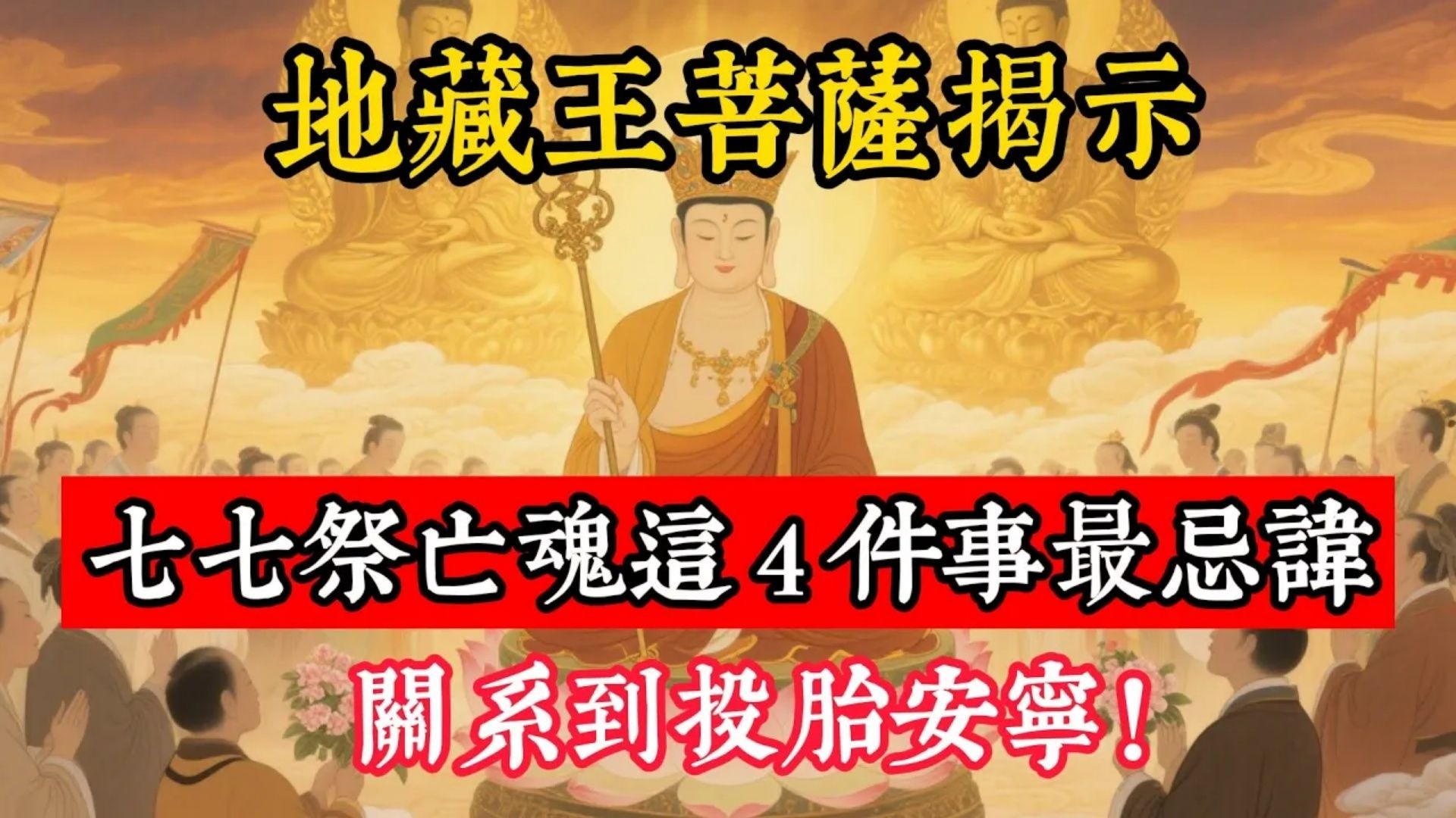 地藏王菩薩揭示：七七祭亡魂，這 4 件事最忌諱，關系到投胎安寧！#立地成佛#佛陀#佛學#佛教#禪修#佛法智慧#佛教故事#佛教文化