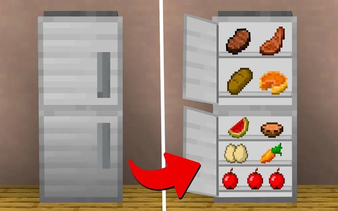 教你在MC中制作一个冰箱？生存实用必备！（无MOD）