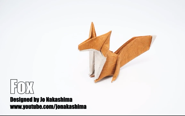 【折纸搬运】萌萌哒的小狐狸折纸教程--origami fox (jo nakashima)