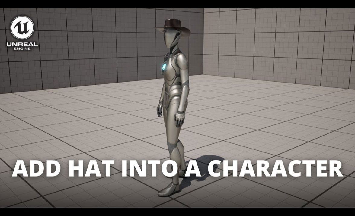 如何在虚幻引擎 5 中为角色添加帽子
