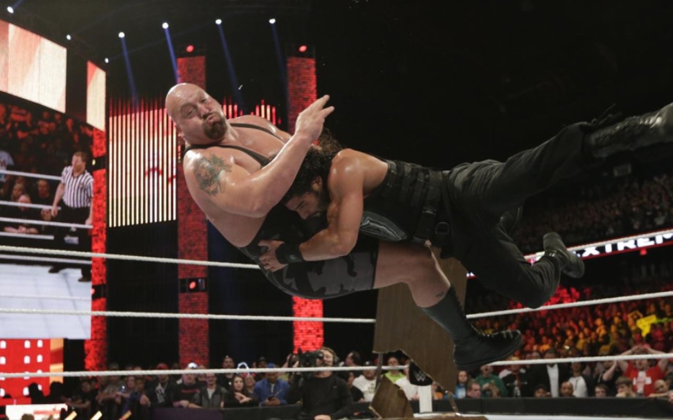wwe2015极限规则个人恩怨赛罗曼雷恩斯vs大秀哥全场剪辑