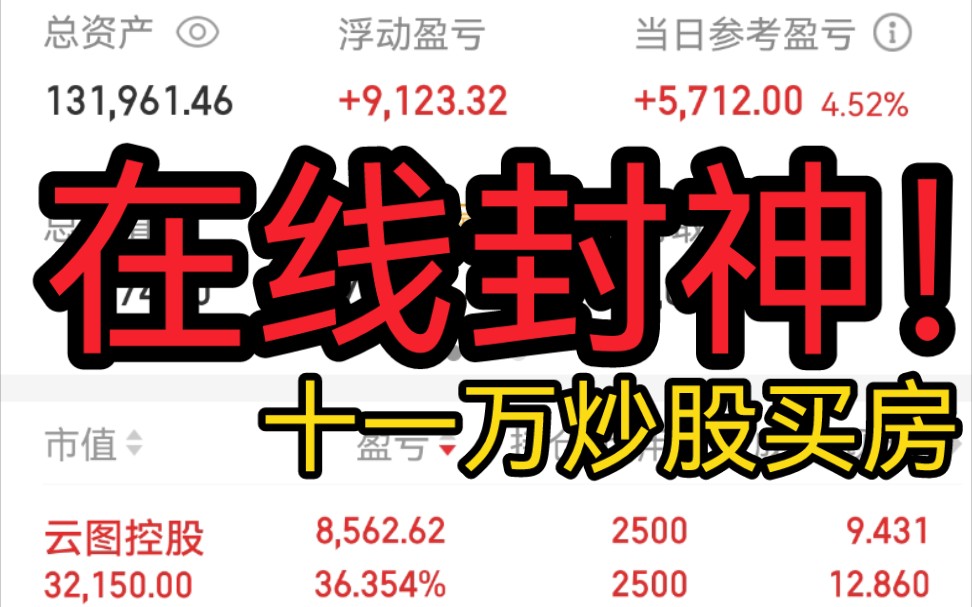 炒股吃涨停在线封神!8天赚了21000!【第12更】哔哩哔哩bilibili