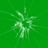 绿幕视频素材玻璃破碎