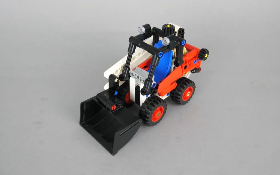 rb权威测评!乐高科技42116 skid steer loader building review