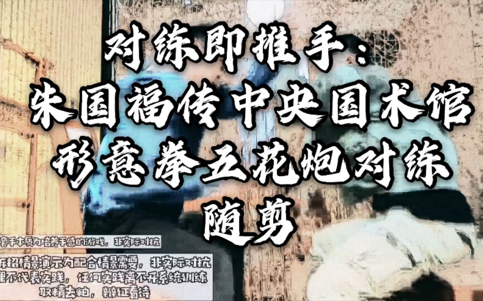 于洋说拳原中央国术馆传形意拳五花炮对练随剪